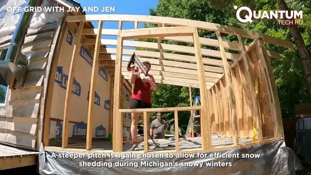 Couple Builds OFF-GRID CABIN in the FOREST