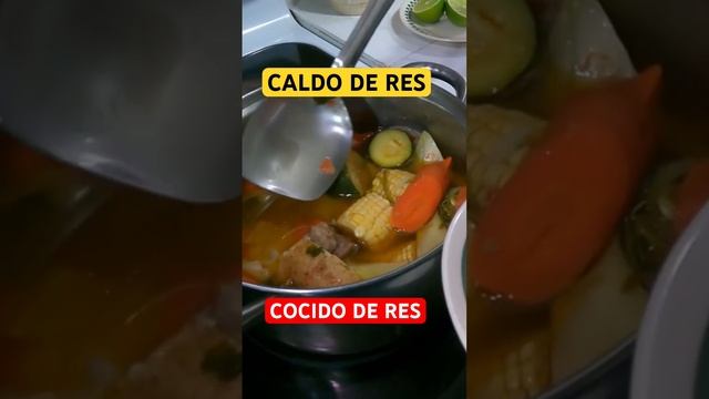 Caldo de Res / Cocido de Res #shorts