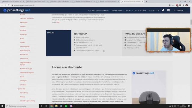 Os 5 MOUSES mais UTILIZADOS pelos PRO PLAYERS de VALORANT