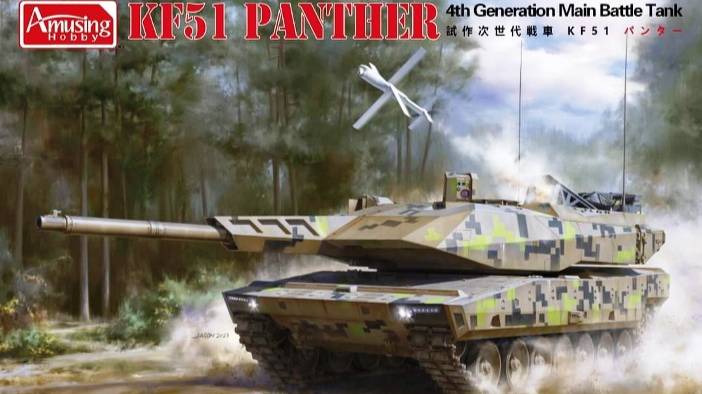 Распаковка Amusing Hobby 1 35 35A047 KF51 Panther 4th Generation MBT