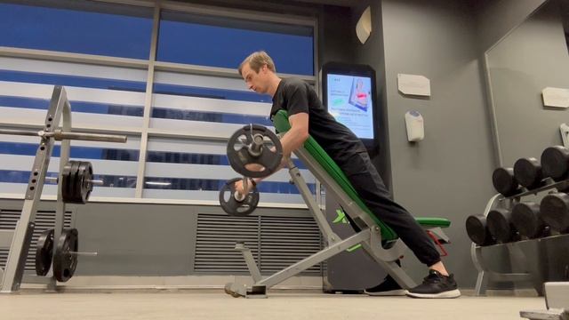 Паучьи сгибания (PRONE INCLINE BICEPS CURL)