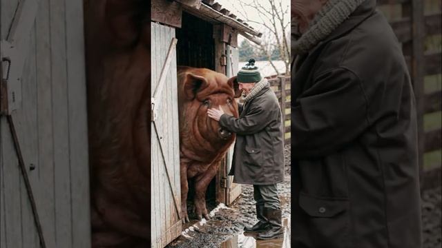 Огромная свинья