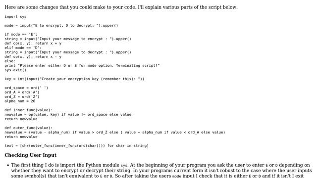 Code Review: Enhance a Caesar cipher (2 Solutions!!)