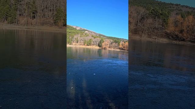 КАК звучит Горное озеро зимой