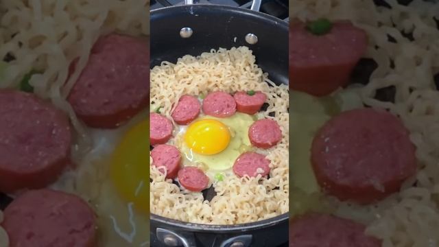 Sausage egg and Ramen