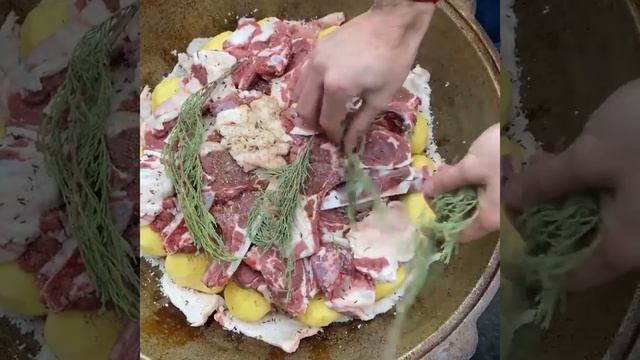 Настоящий  кебаб.  Haqiqiy Qozon kabob