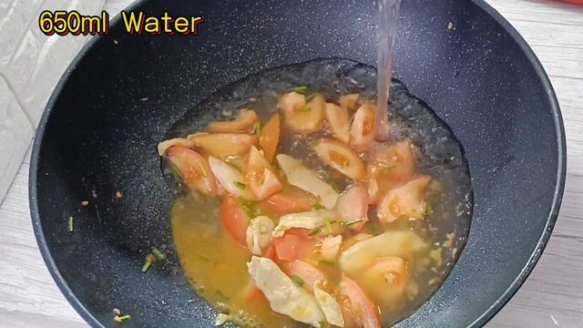 Egg tomato noodles❗ Delicious and easy meal