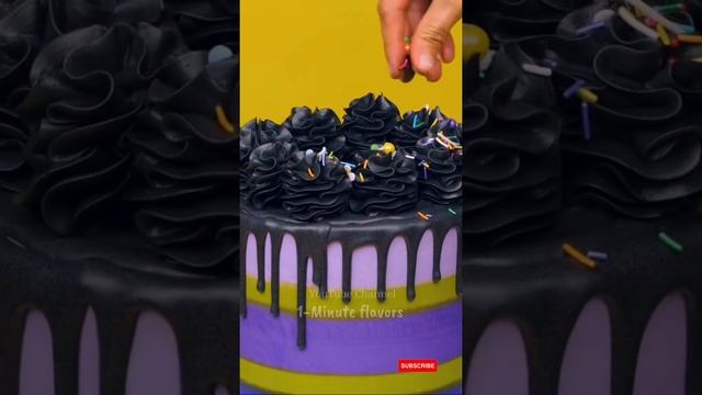 Delicious Exotic Blueberry Cake | 1-Minute Flavors | #Shorts #cakes #decorating