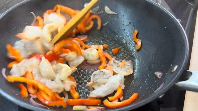 WOK c креветками