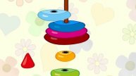 Собери цветную пирамидку (Интерактивная игра для детей)