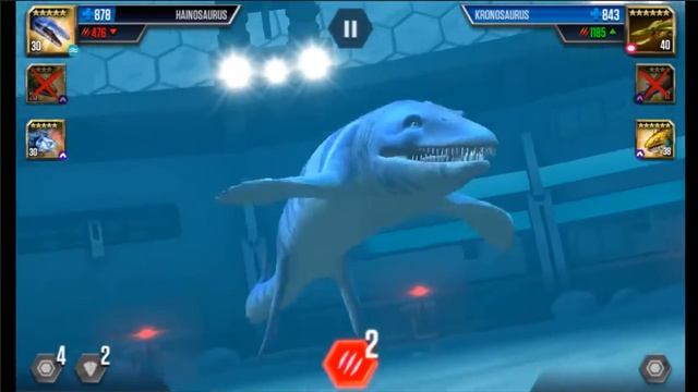 Jurassic World: The Game - "Monsters Of The Deep" 66 - Full Battle - BANANOGMIUS Level 30 Debut!