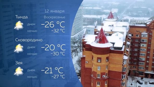 Прогноз погоды на 12.01.2025