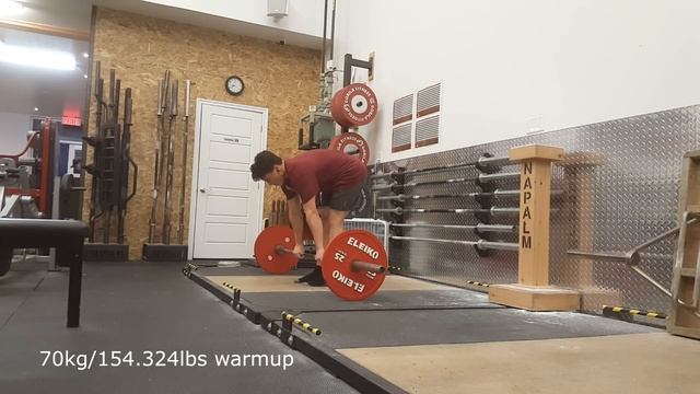 Week 1 of 8 to 1200 pound total at 176 bodyweight