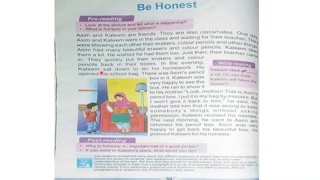 Be Honest Unit 6 Grade 2 Part 1 NBF By Efa Anwar.