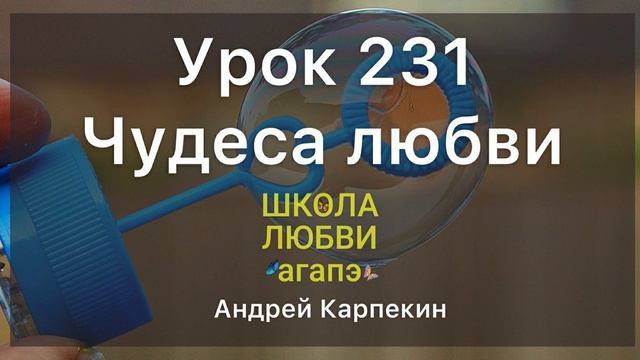 231. Чудеса любви. Школа Любви Агапэ.