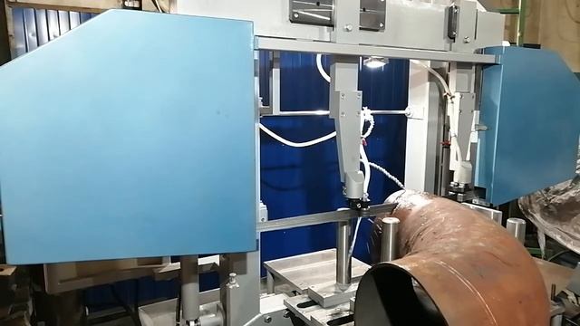 Ленточнопильный станок для порезки отводов труб 650мм