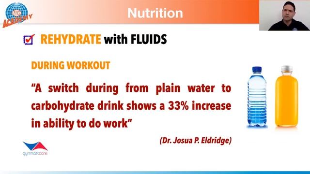 Improving performance with nutrition, sleep and rest