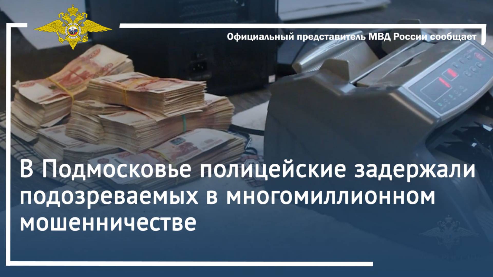 В Подмосковье полицейские задержали подозреваемых в многомиллионном мошенничестве