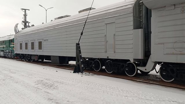 Баргузин(БЖРК) в Питере Музей Железных дорог России