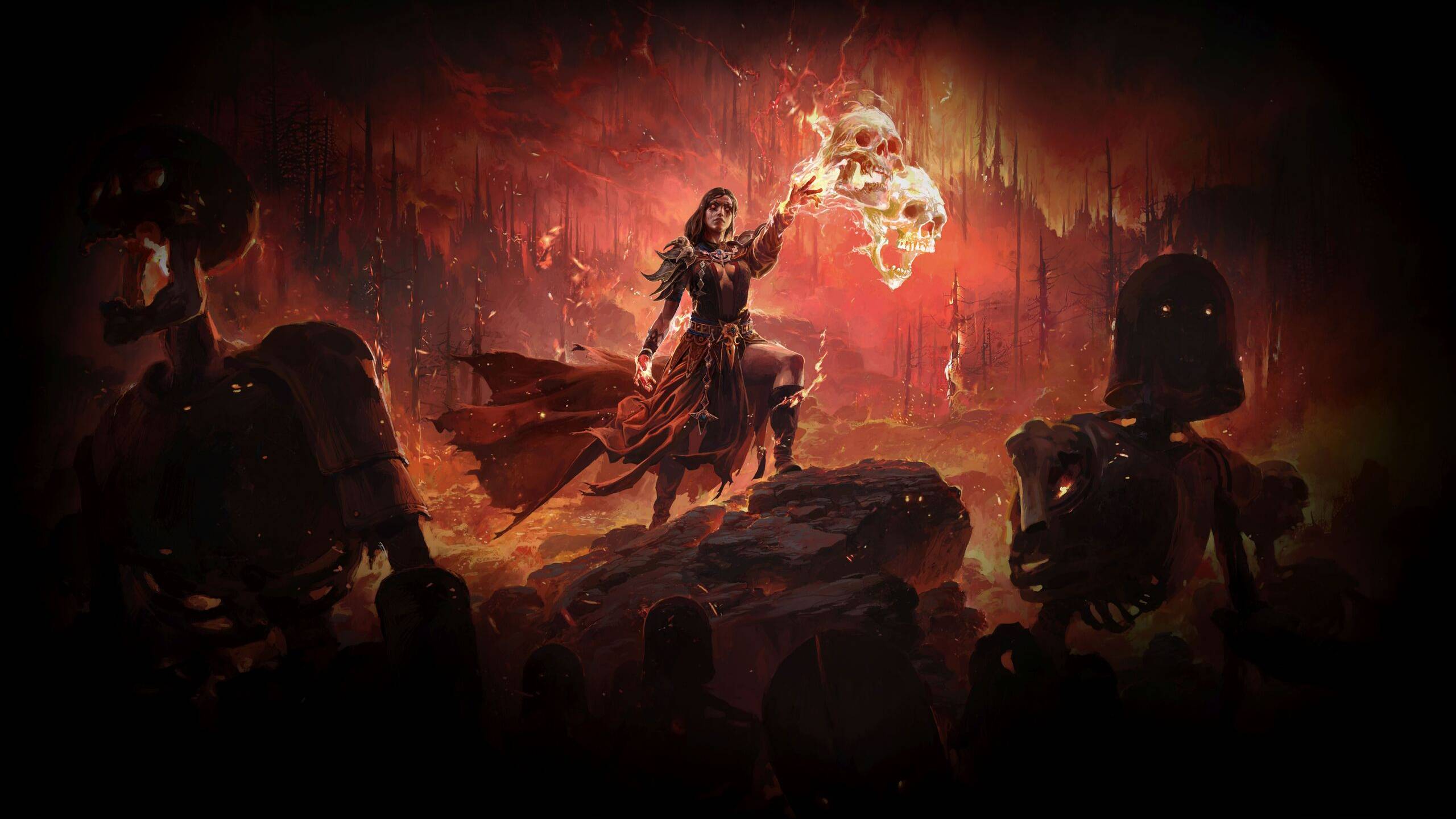 Path of Exile 2 (Ранний доступ) - Ведьма, 1 акт, замок Огам, Сретение оживший ритуал, геймплей.