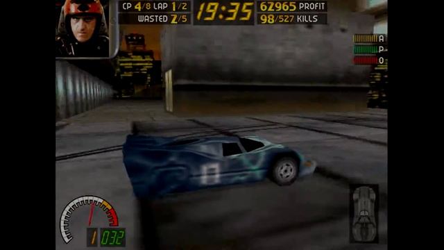 Ferrari F40 in Carmageddon (3dfx Voodoo2 in MS-DOS)