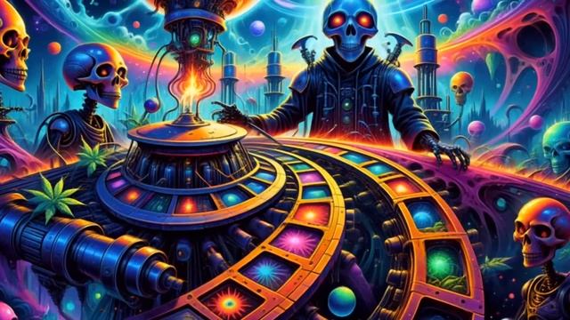 Progressive Psytrance - The Mechanic Stable Diffusion  Space Weed T.H.C. mix 2024