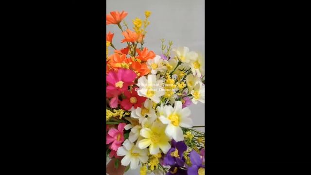 Artificial Flower Dancing Daisy Flower Bundle 7stem bunga palsu buatan