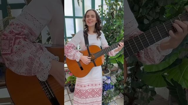 Калинка.Русская народная песня.❤️ Исполняет Анна Шестернина #песня #гитара #анна #калинка #россия