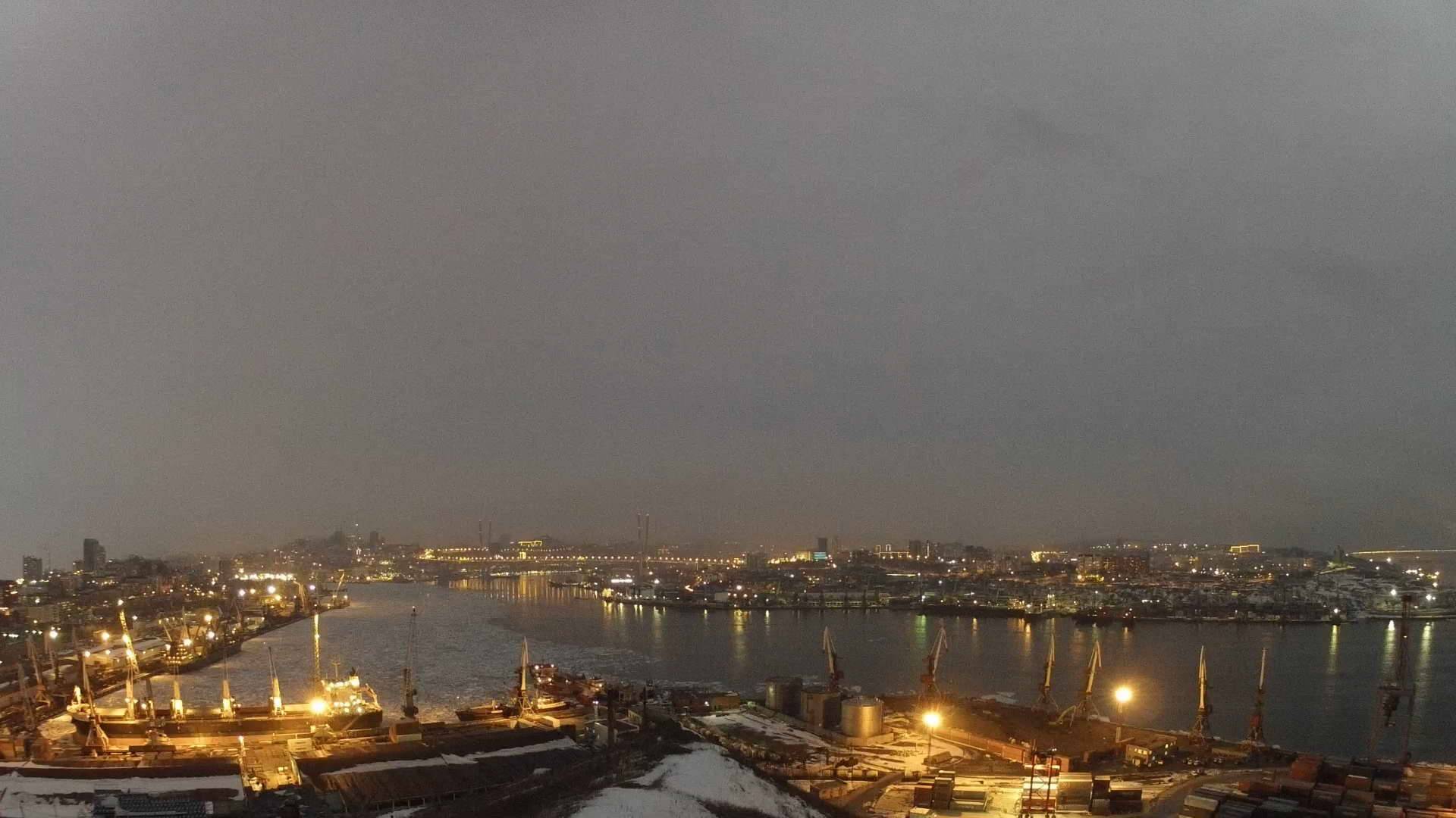 TimeLapse ночь на горе Крестовая, Владивосток 2015 г.