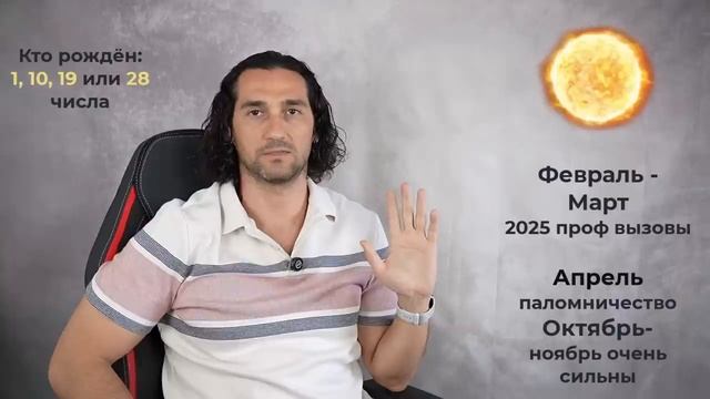 Прогноз на 2025 год, для числа Души 1 . Какие уроки по датам рождения 1,10 19, 28