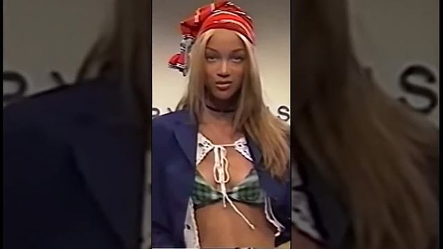 Tyra Banks walking for Perry Ellis. #tyrabanks #modelsong #motivationalvideo #growupwithme #growup