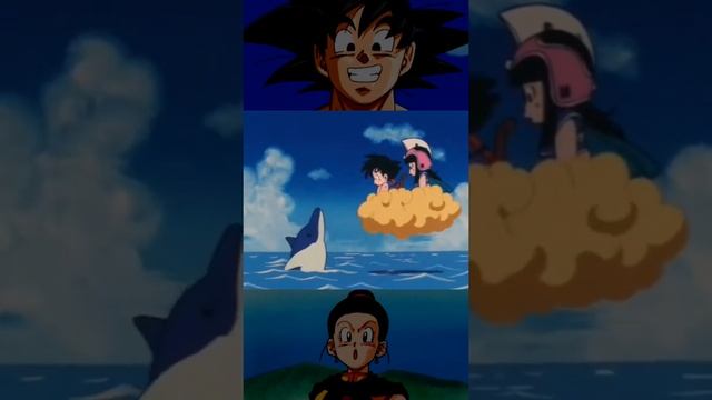 Goku asking address to dolphin 🐬#dbs #dbz #dbsuper #goku