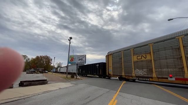 IC 1026 Leads CN Local Slowly Thru Belleville IL