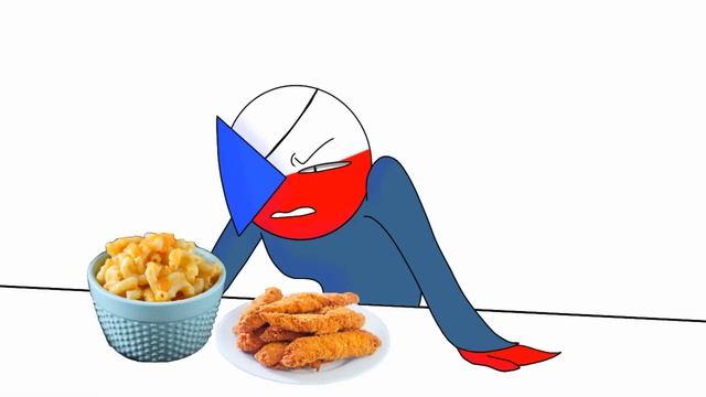 Macaroni, with the chicken strips??? (Czechia-Countryhumans)