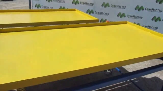 Вибростол для производства тротуарной плитки 1600x900