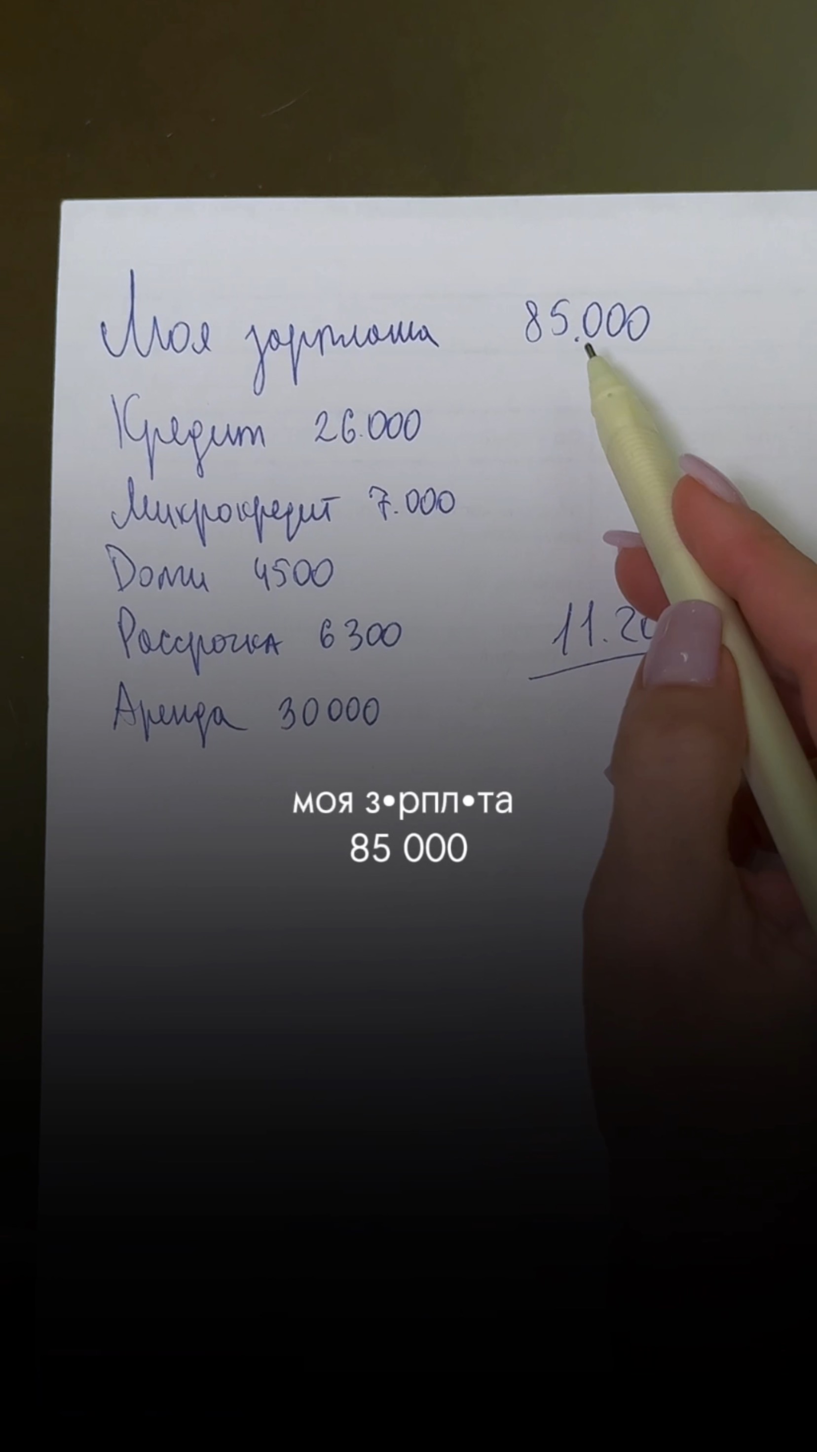 Моя зарплата 85 000