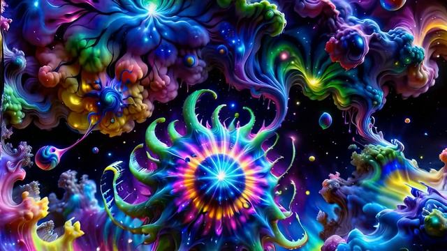 AI Manifest Psytrance Entrapment Trip [2025 Visuals] [Psybient Beat]