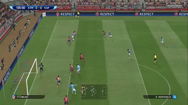 final supercopa de la uefa ((atletico madrid vs napoli)) pes 2016