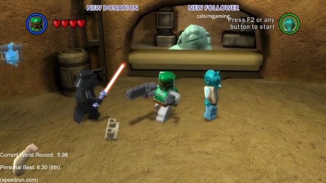 Lego Star Wars TCS Kit Fisto BH Speedrun PB (6.24)