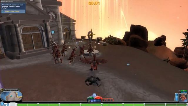 Lets play spore Galactic Adventures - Part 15 - Protecting the Priest of spode.