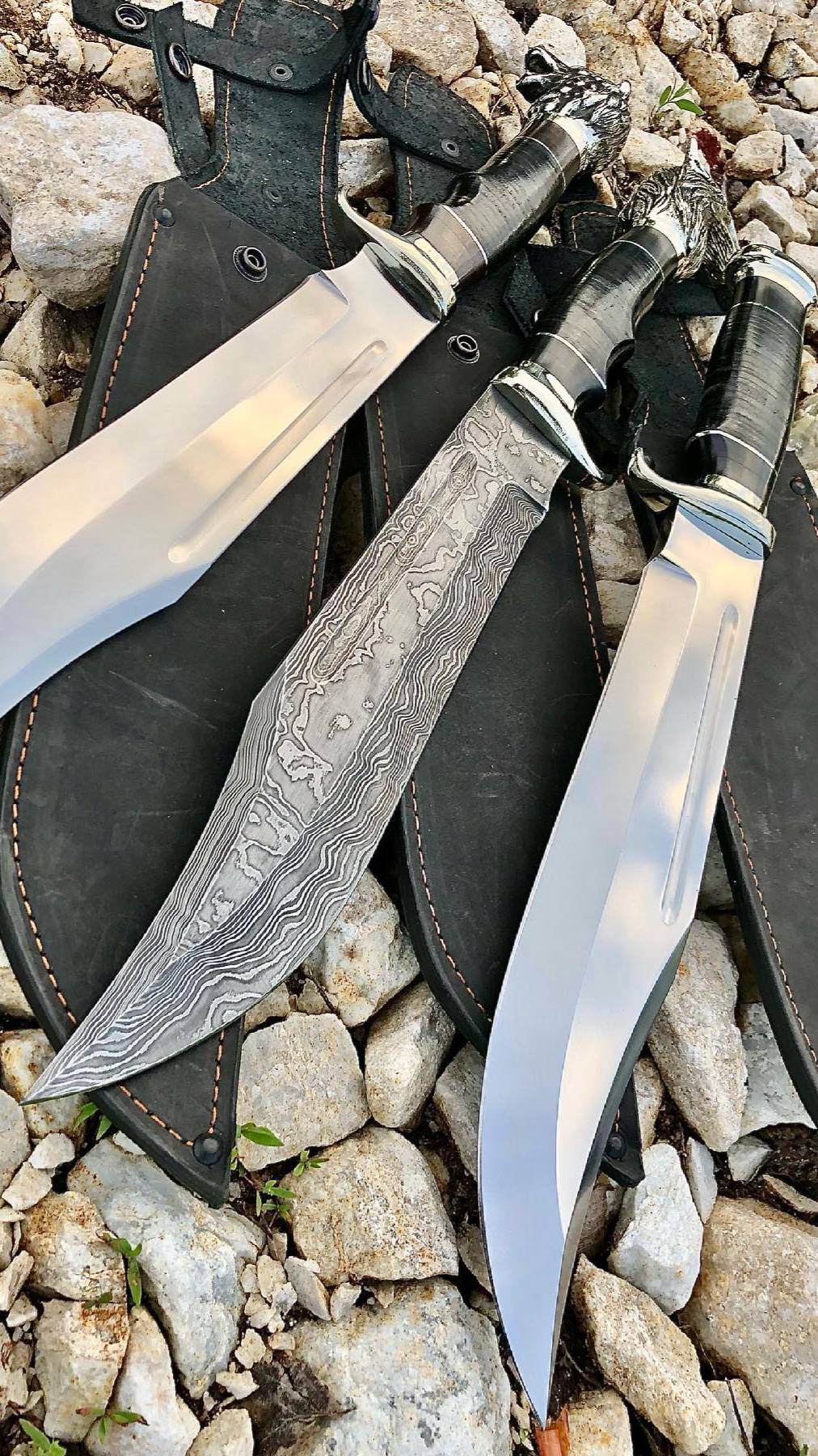 Три вариации ножа "Данди по прозвищу Крокодил" версии Original