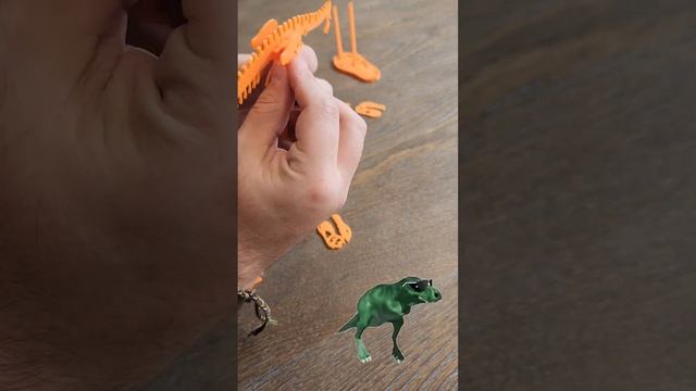 3D Printing and Building a Dinosaur Puzzle! #shorts