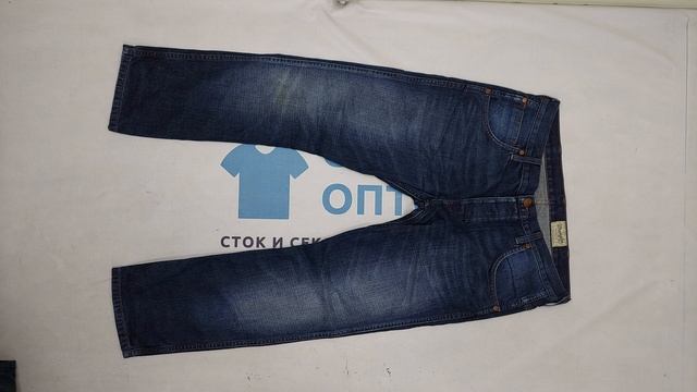 35126 МУЖ БРЕНД БРЮКИ ДЖИНСОВЫЕ ВИНТАЖ, 5пак, MEN'S BRANDED DENIM TROUSERS, секонд (extra) оптом