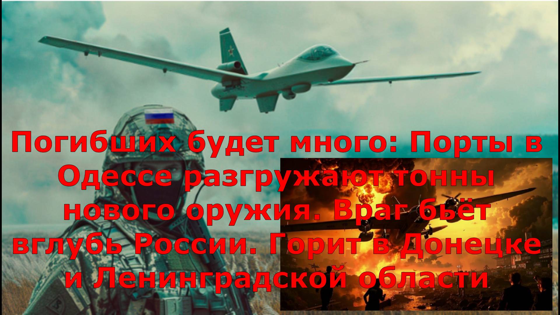 Погибших будет много: Порты в Одессе разгружают тонны нового оружия. Враг бьёт вглубь России. Горит