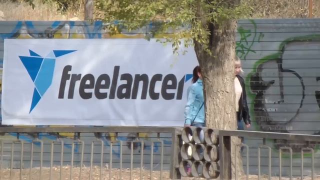 Freelancer.com meets Motherland monument in Stalingrad on #ExposeOurLogo2015