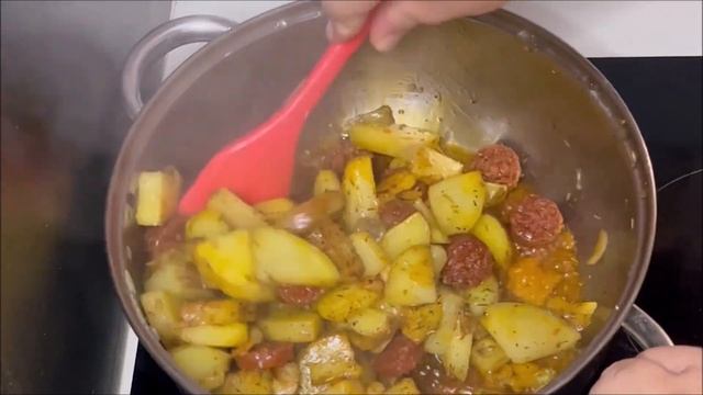 Recette facile de poulet pommes de terre au chorizo et fromage fondu