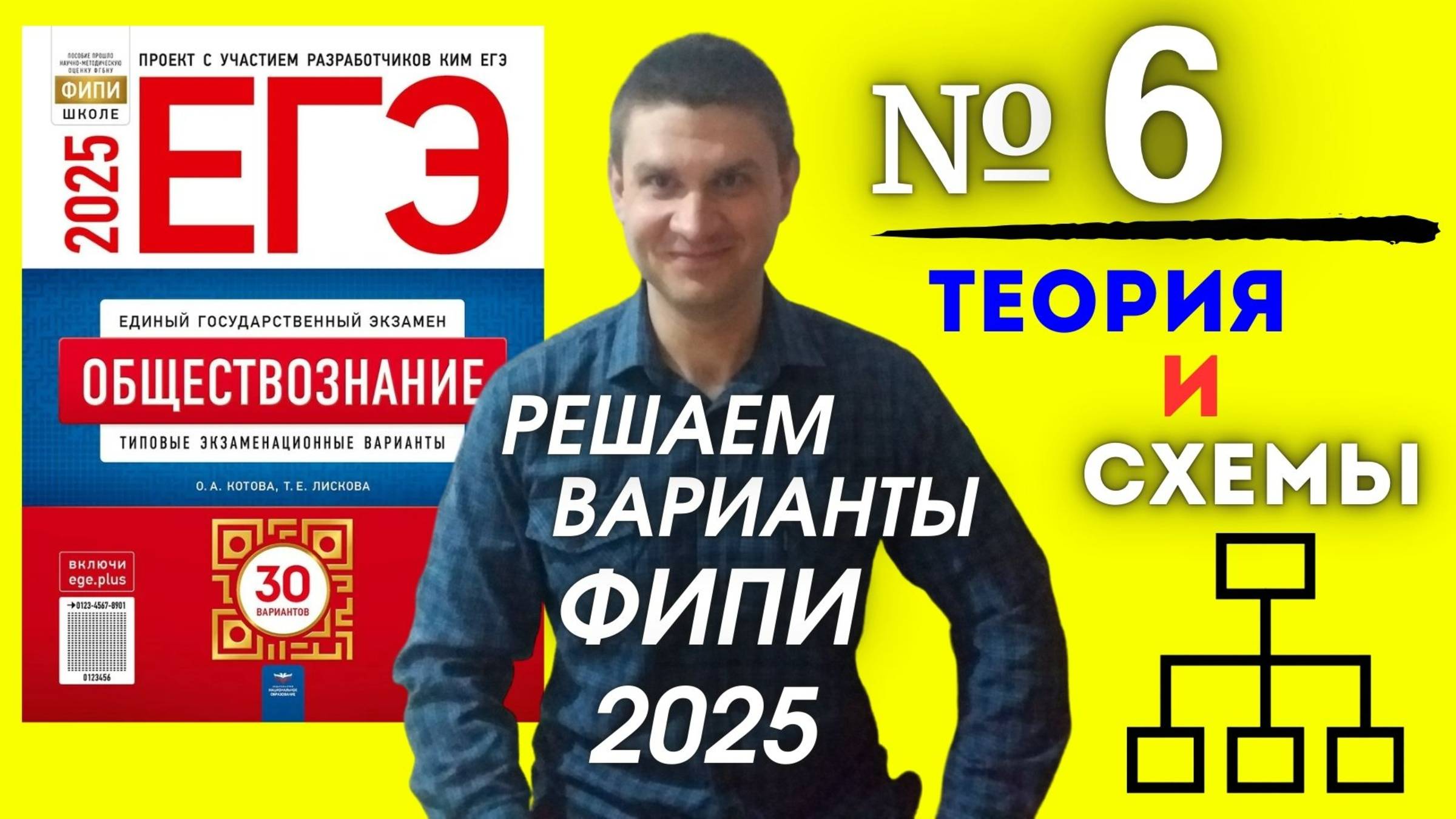 Полный разбор 6 варианта фипи Котова Лискова | ЕГЭ по обществознанию 2025 | Владимир Трегубенко