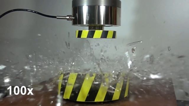 HYDRAULIC PRESS AGAINST THE SOVIET FACETED GLASS