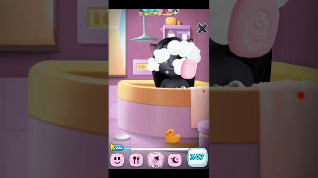 [Bu the baby bunny - cute pet care game 😲] VS [my talking angela😊] pod prysznicem .  Opis na dole