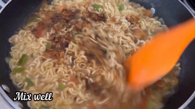 Top Ramen Manchurian Noodles Recipe | How to make Top Ramen Manchurian Noodles